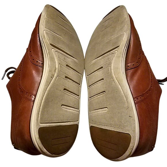 Cole Haan Men's Wingtip Oxford Shoes Size 12M Leather Brown Lace-Up Brogue Dress - Picture 7 of 12